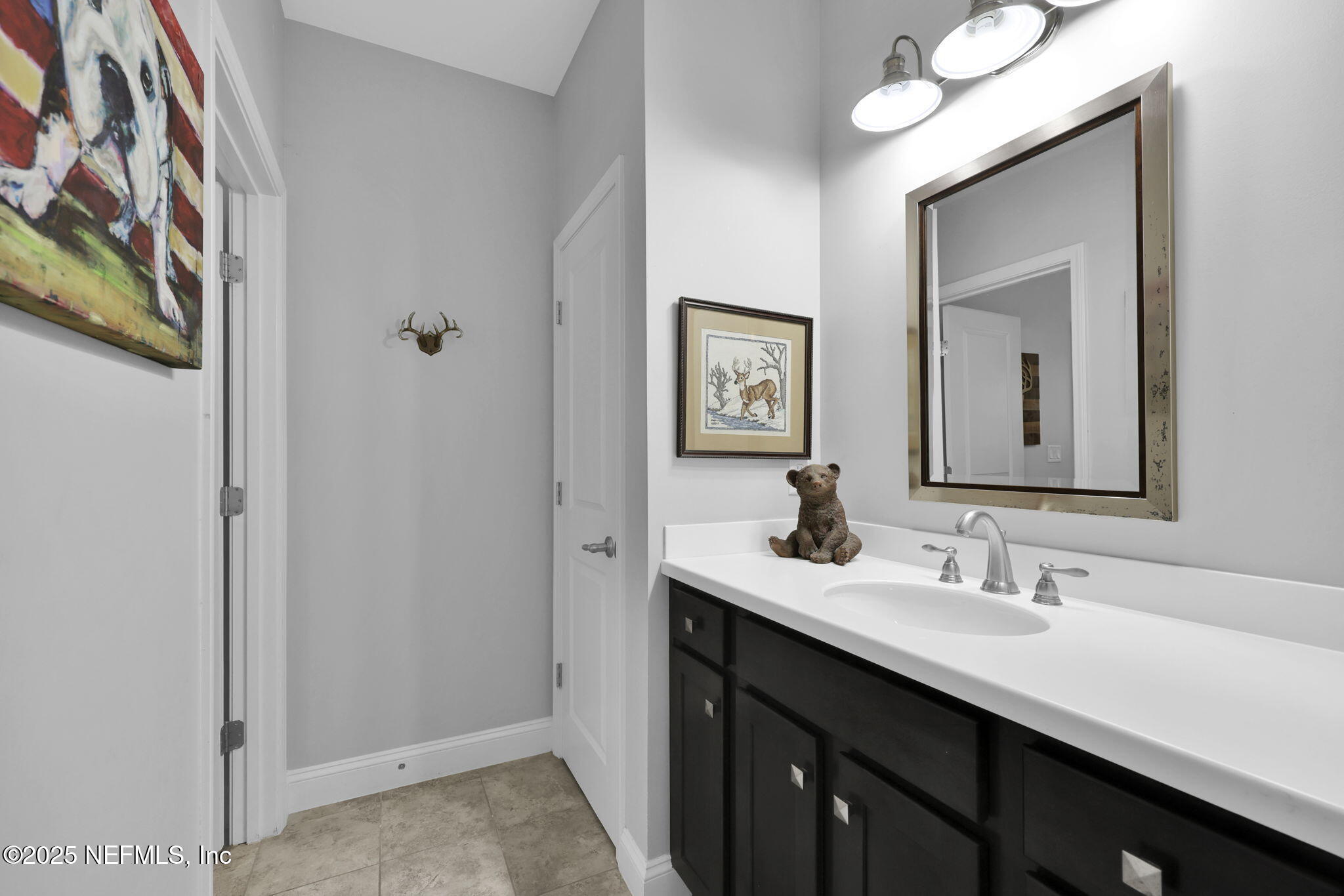 2624 Wrightson Drive Jacksonville, FL 32223 - Photo 47 of 52 a bathroom with a sink vanity and a mirror