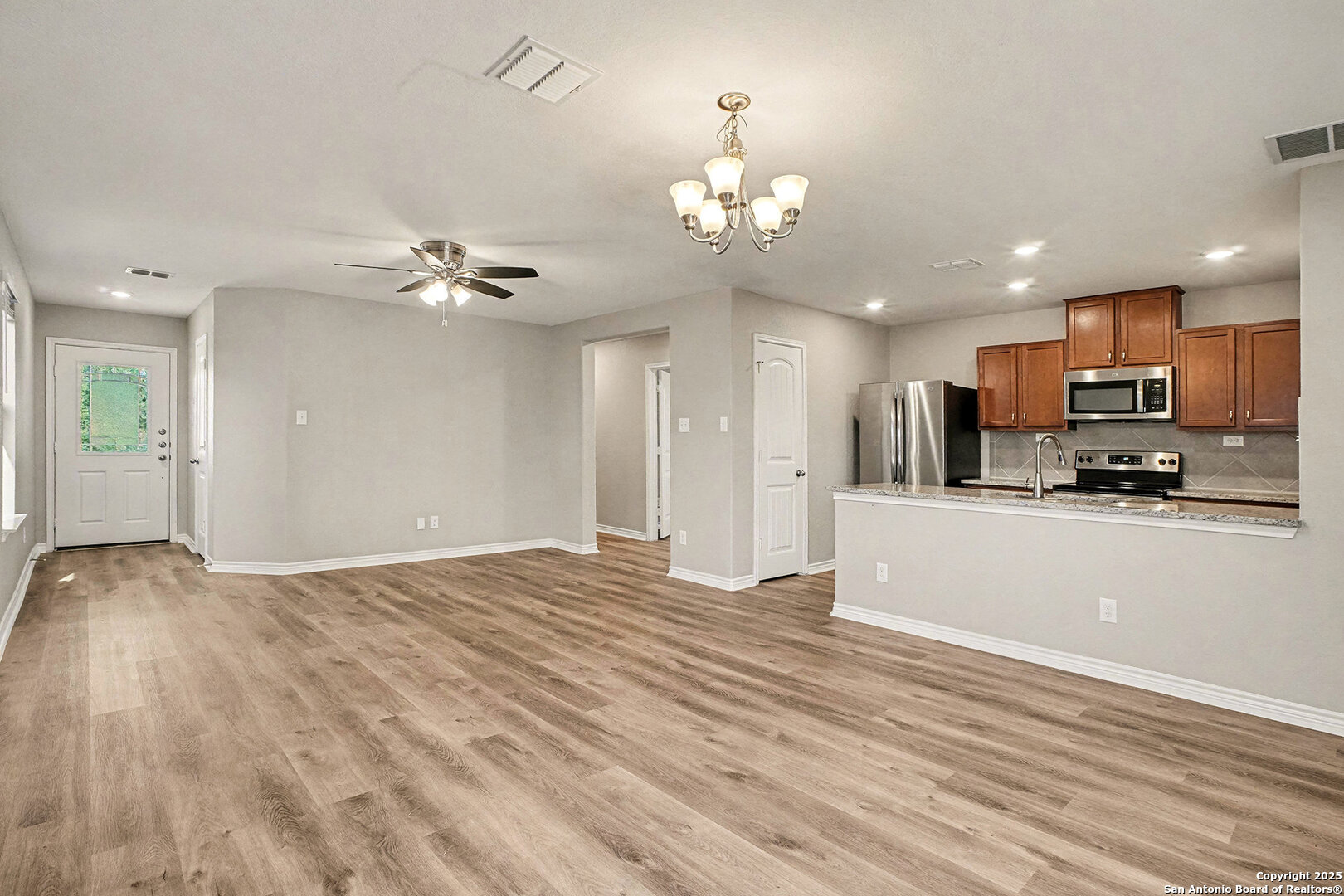 6508 Buffalo Ranch San Antonio, TX 78244 - Photo 10 of 31 a view of a kitchen with marble kitchen and stainless steel appliances