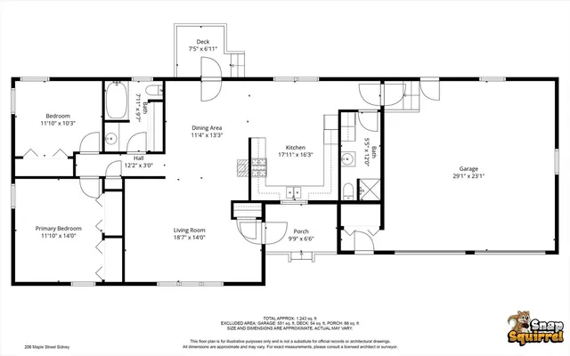 $199,000 | 206 Maple Street, Sidney, IL 61877