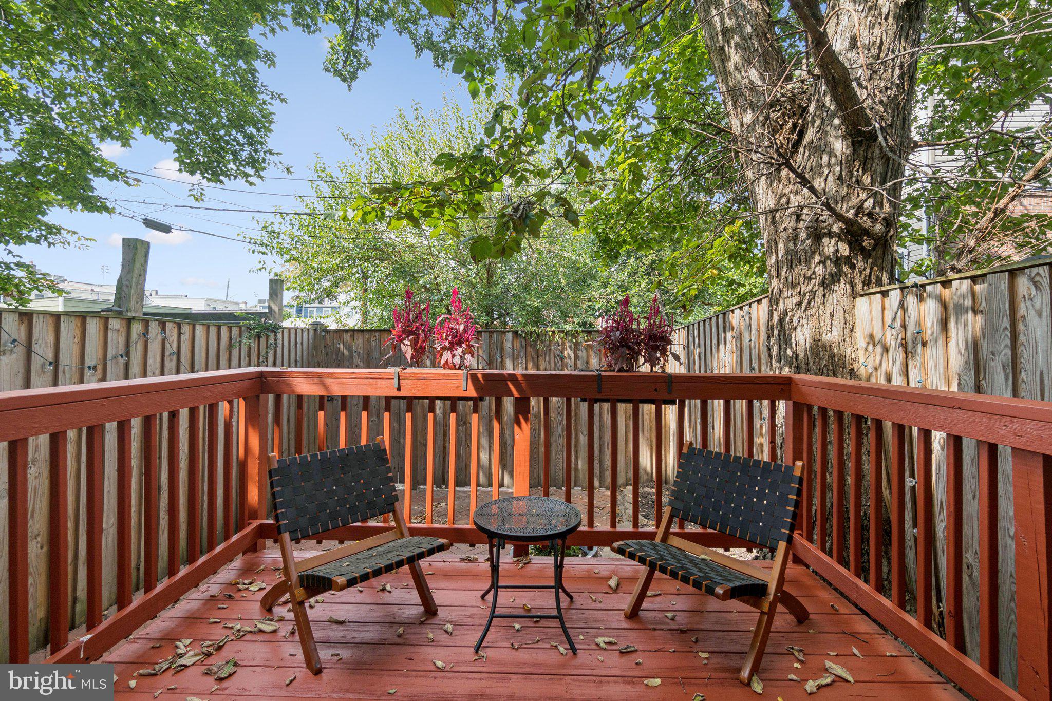 624 19th Street Northeast Washington, DC 20002 - Photo 26 of 29 a view of a two chairs on the deck