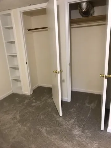 a view of closet area