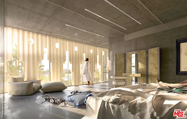 an aerial view of residential house with outdoor space and swimming pool