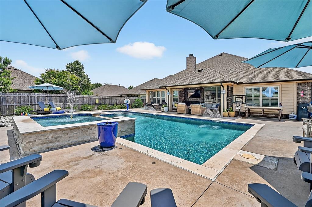 910 Calder Court Anna, TX 75409 - Photo 3 of 37 a view of swimming pool with seating space