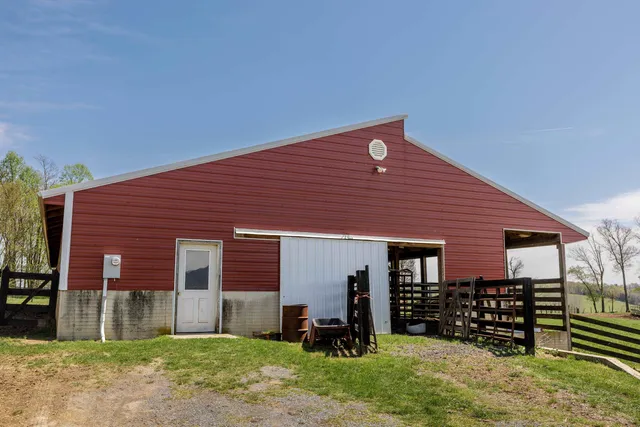 a room with furniture