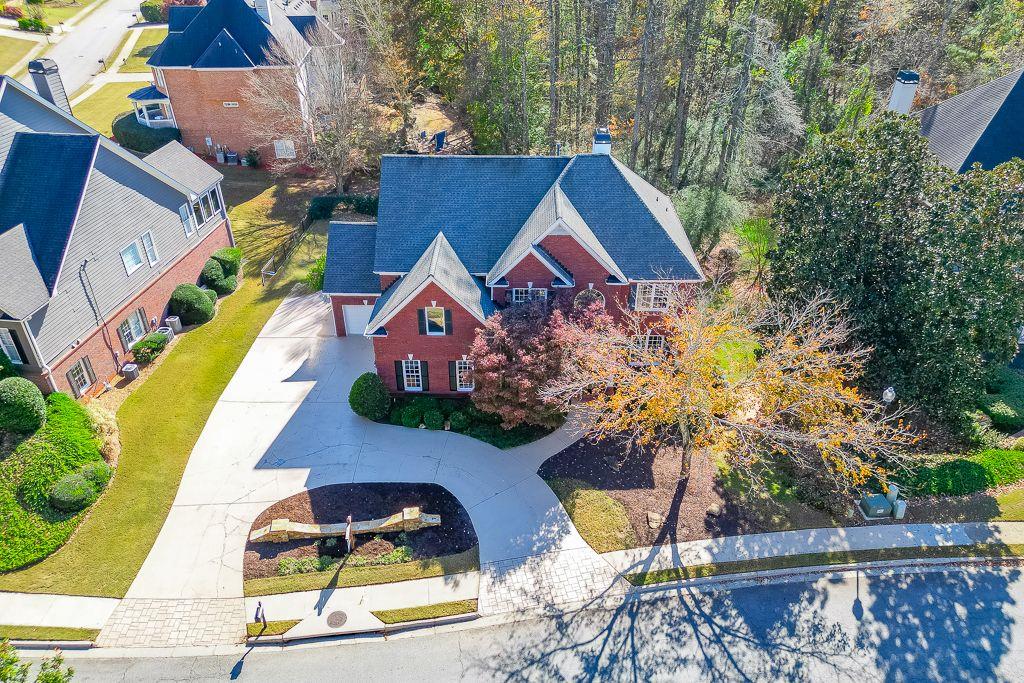 2747 Pathview Drive Dacula, GA 30019 - Photo 53 of 59 an aerial view of a house with swimming pool and patio