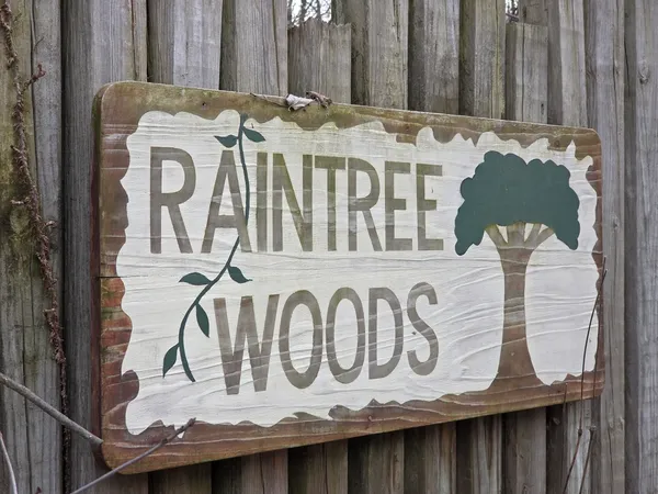 a table with white door and chair