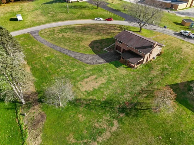 an aerial view of a city