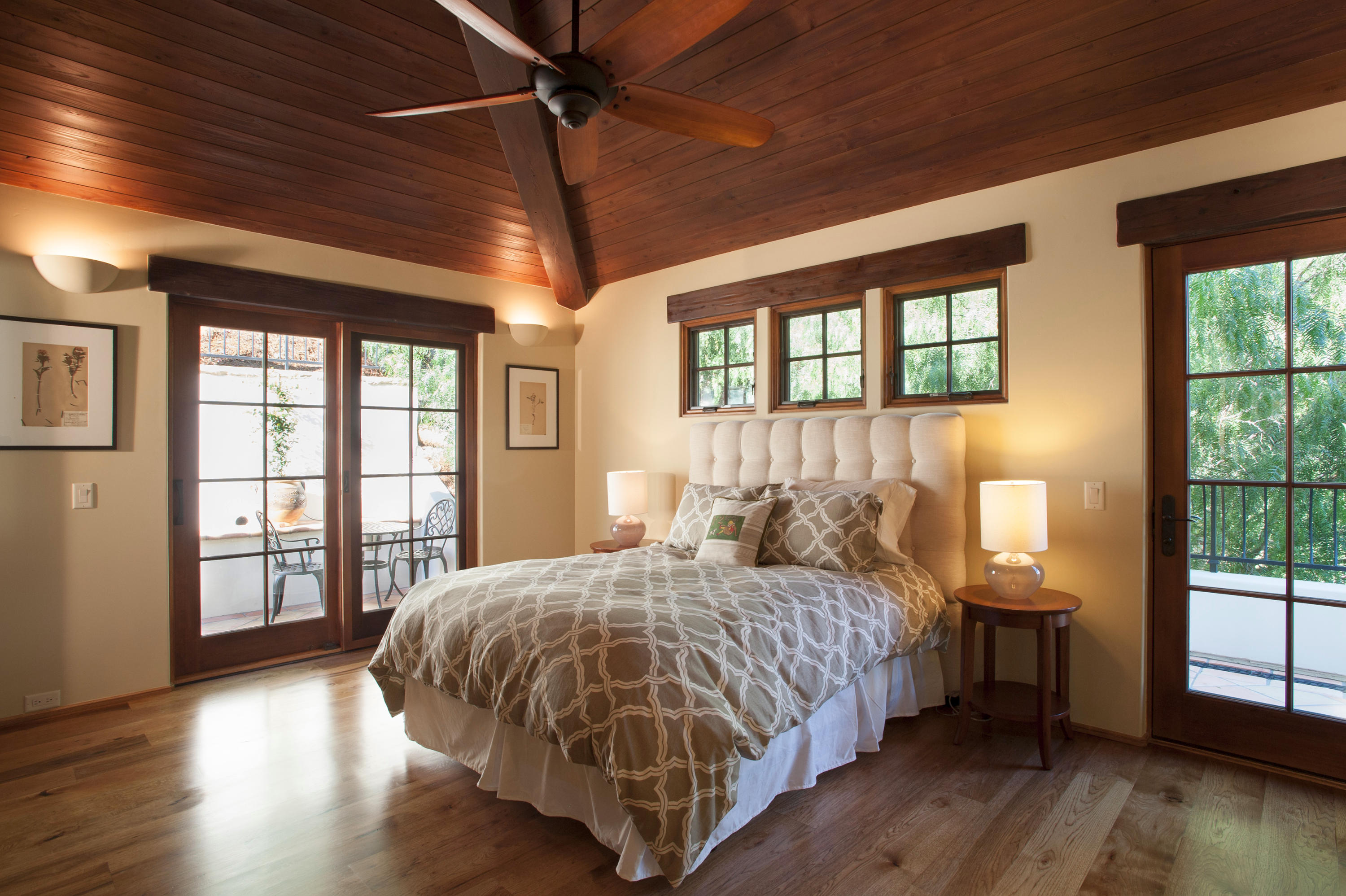 20 Alisal Road Santa Barbara, CA 93103 - Photo 22 of 33 a bedroom with a large bed and a large window