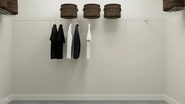 a view of walk in closet