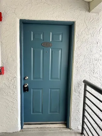 a view of front door