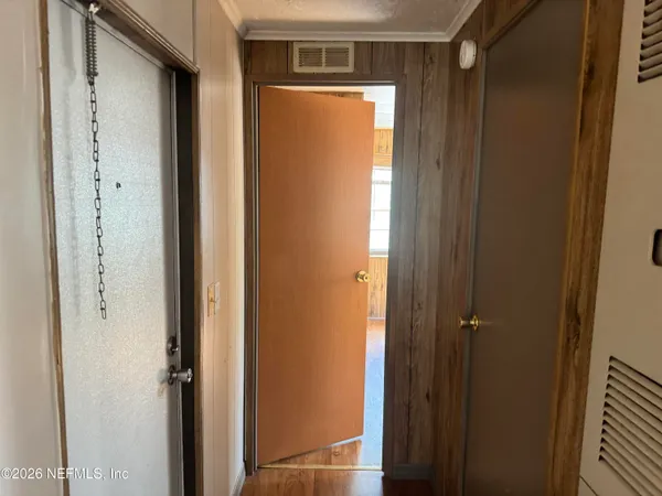 a view of front door