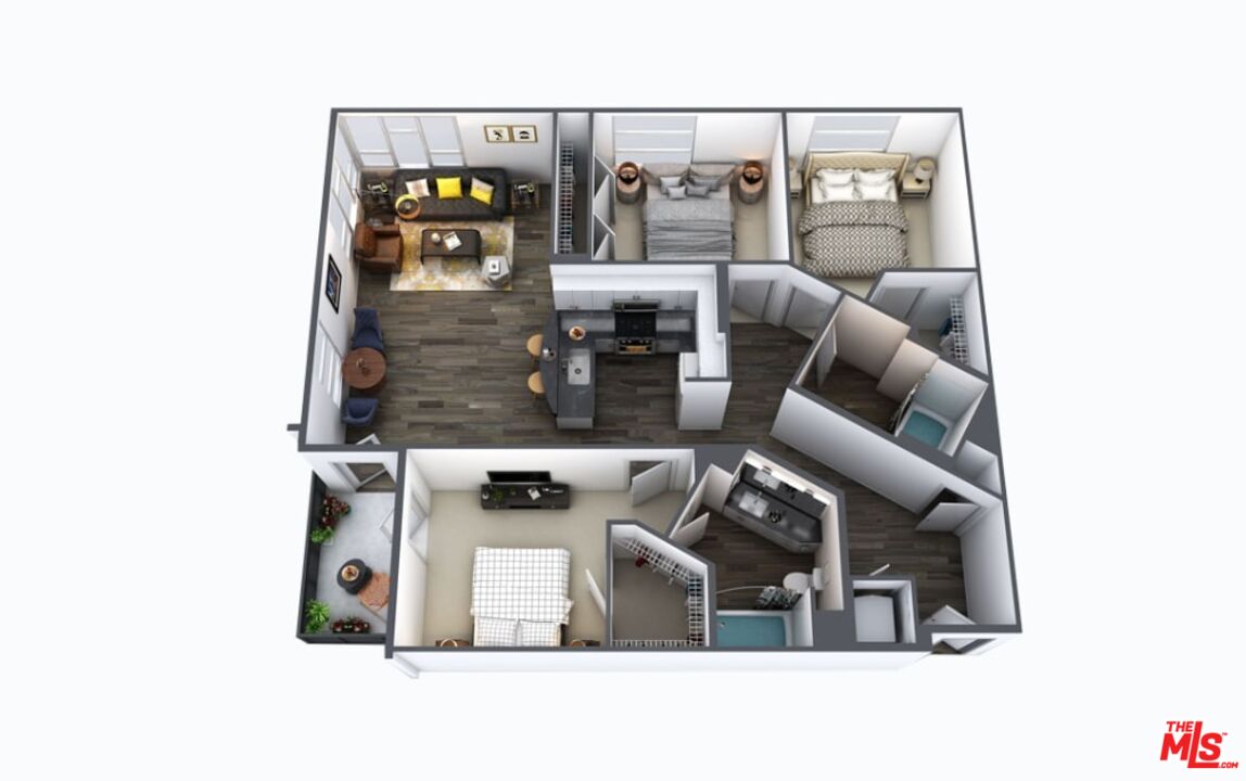 1120 West 6th Street, Unit 2257 Los Angeles, CA 90017 - Photo 51 of 51 a living room with furniture and window