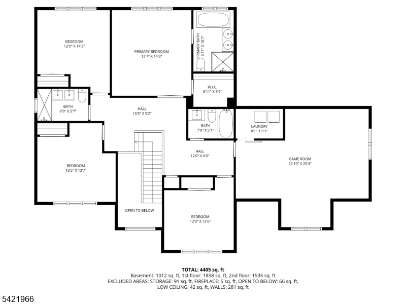 85 Pine Brook Road Montville, NJ 07082 - Photo 49 of 50 a picture of a floor plan