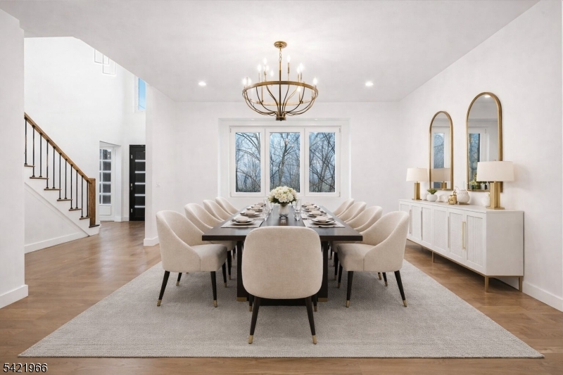 85 Pine Brook Road Montville, NJ 07082 - Photo 6 of 50 a view of a dining room with furniture window and wooden floor