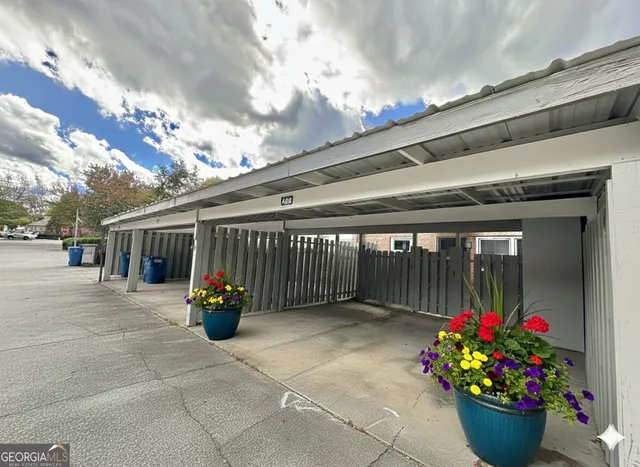 a backyard of a house