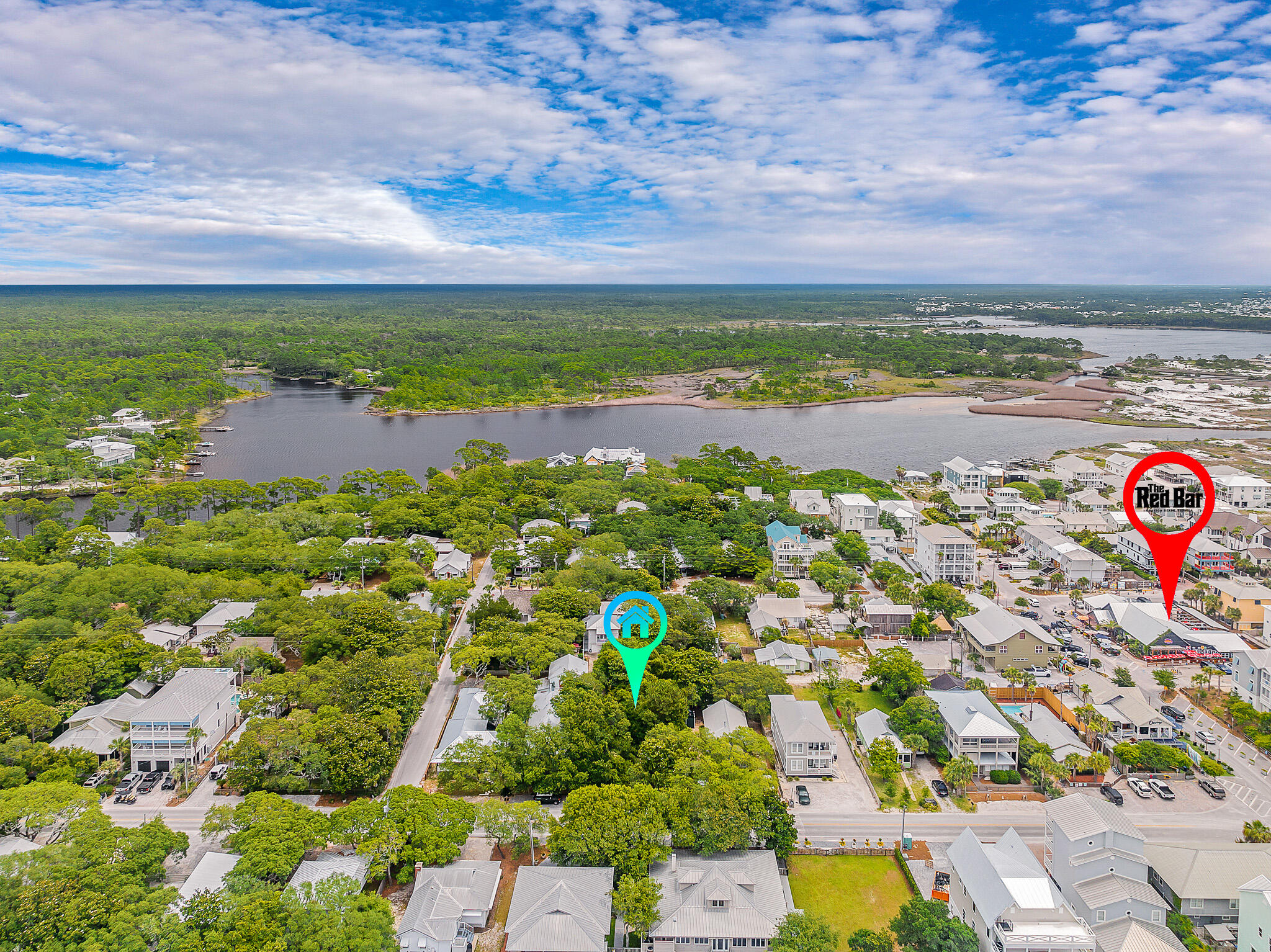 485 Defuniak Street Santa Rosa Beach, FL 32459 - Photo 3 of 21 an aerial view of a houses with outdoor space
