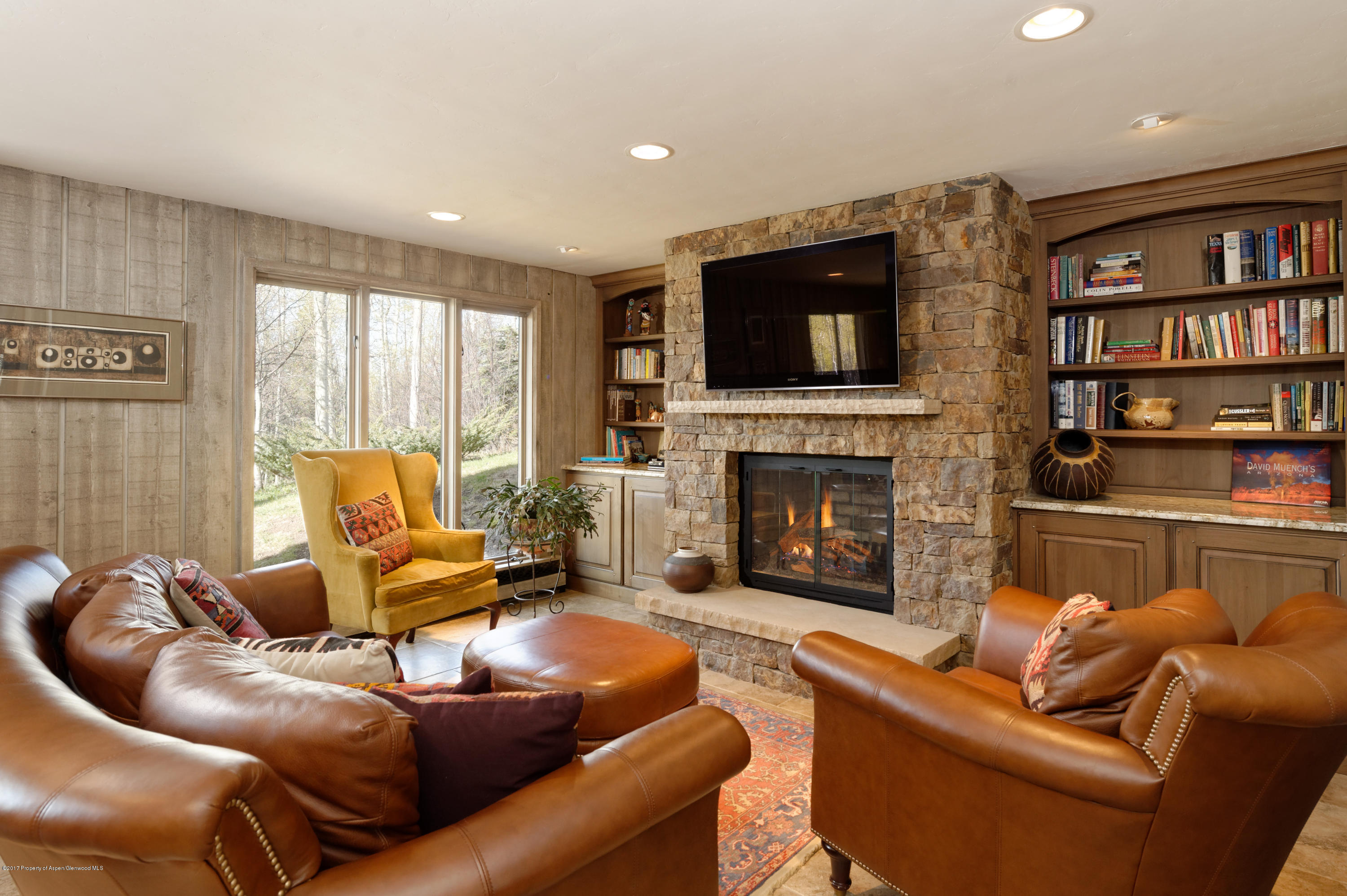 49 Elk Ridge Lane Snowmass Village, CO 81615 - Photo 23 of 24 a living room with furniture or fireplace and a flat screen tv