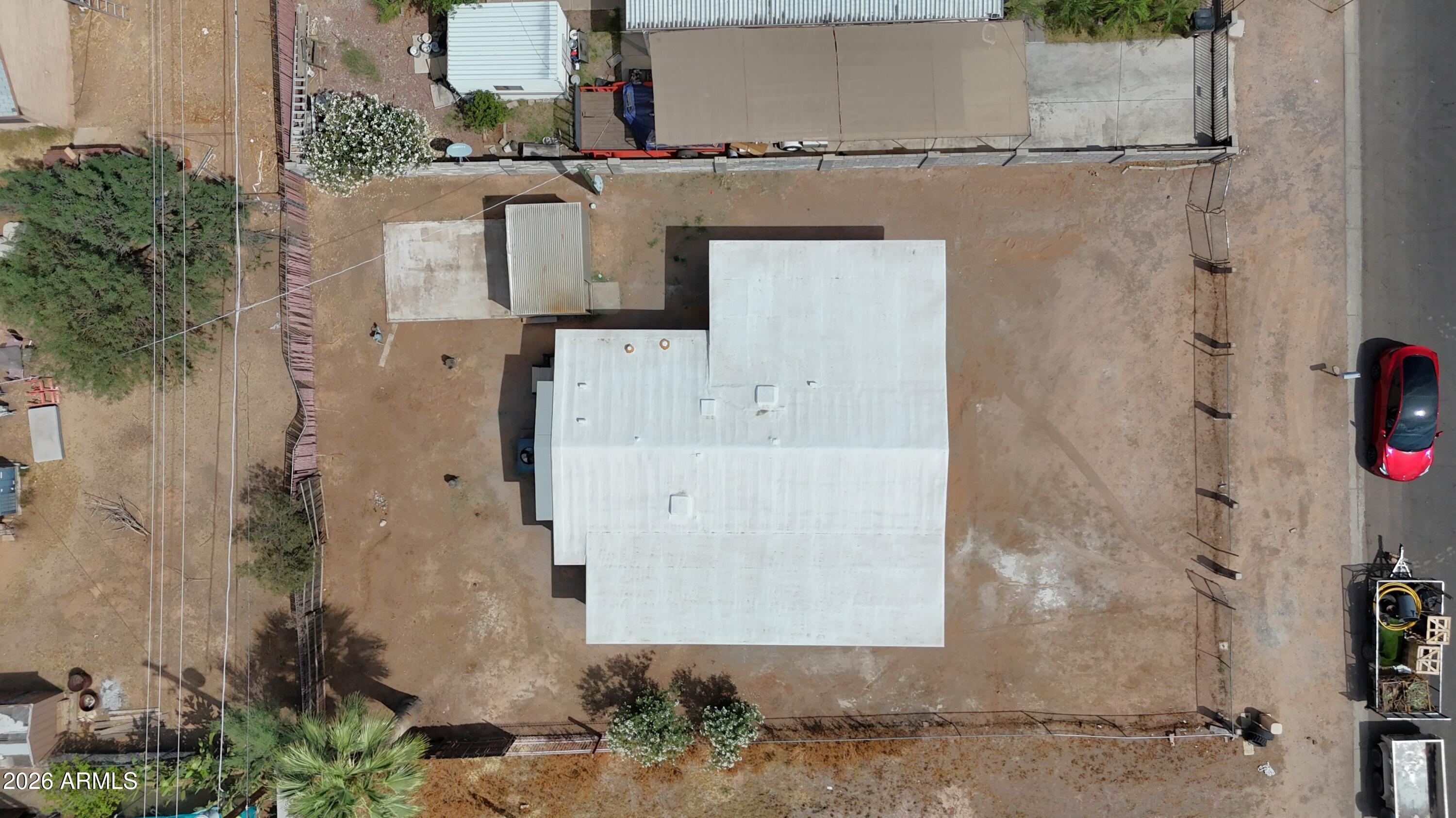 508 South 98th Street Mesa, AZ 85208 - Photo 31 of 34 a aerial view of a house with a yard and fountain