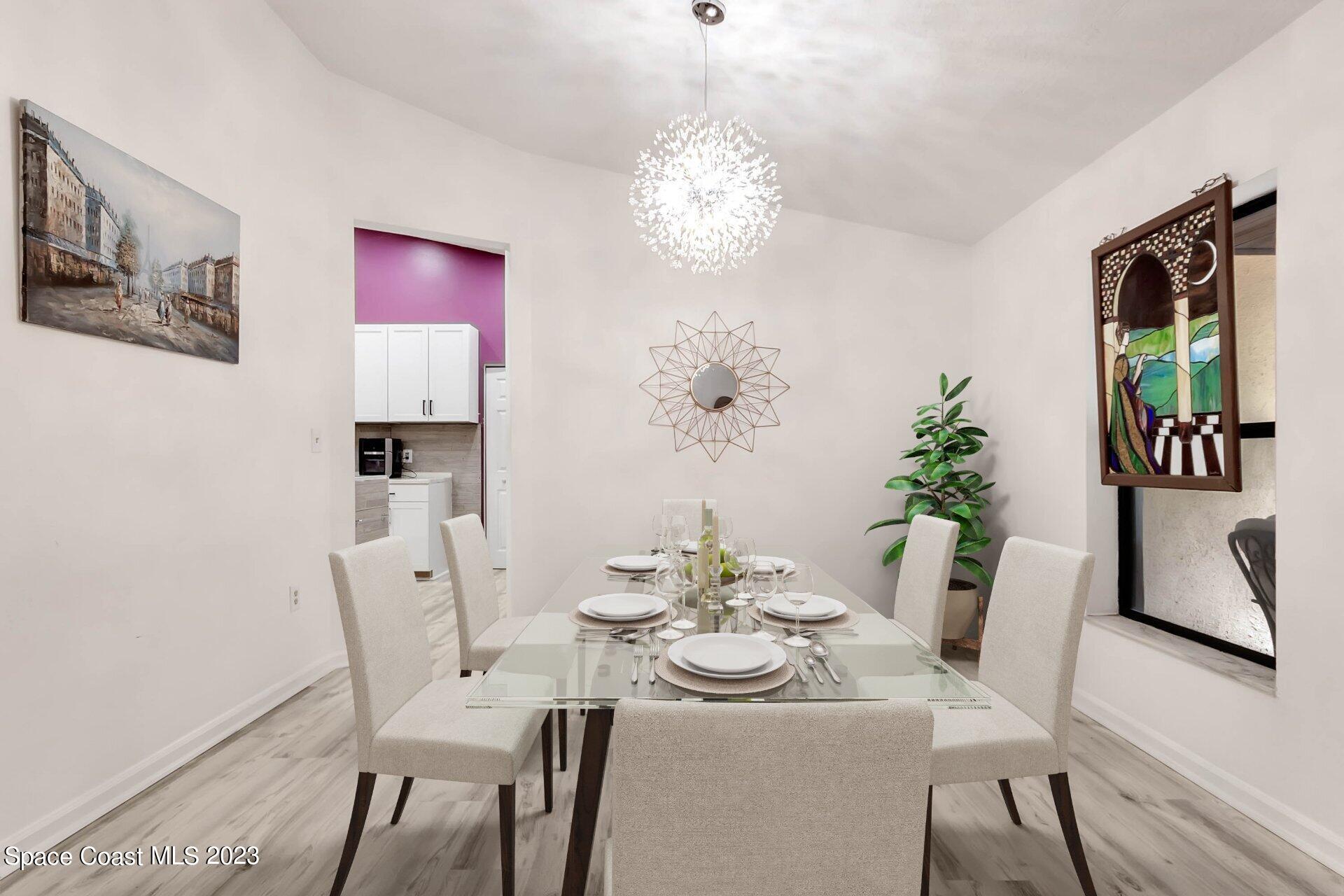 1141 Wing Road Southwest Palm Bay, FL 32908 - Photo 3 of 12 Staged Dining-Roon