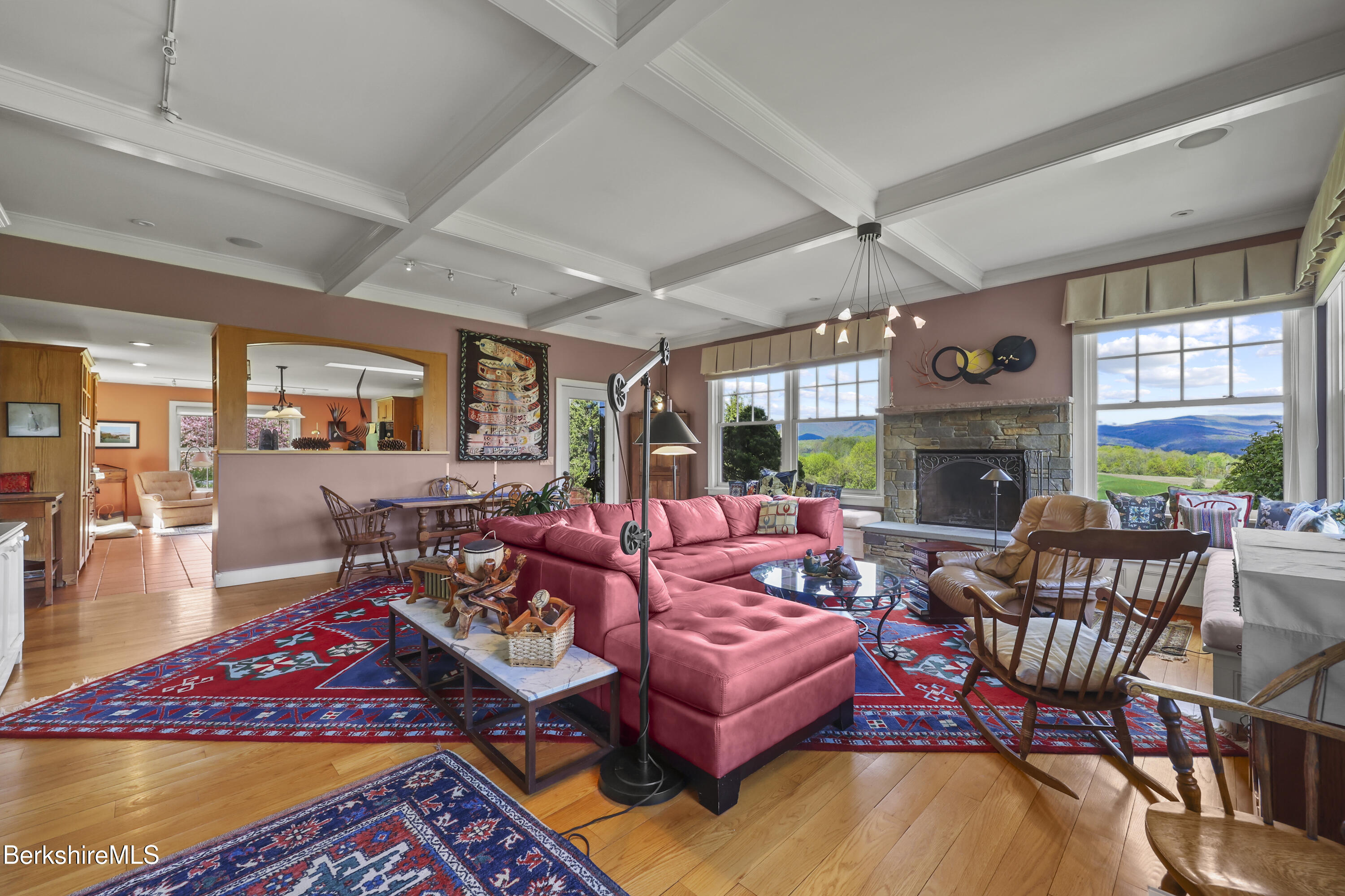 821 Pattison Road North Adams, MA 01247 - Photo 13 of 68 a living room with furniture a fireplace and a large window