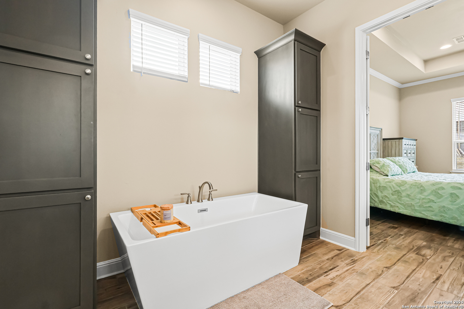27103 Coltons Canyon San Antonio, TX 78260 - Photo 24 of 42 a bathroom with a sink and a mirror