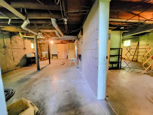 a view of storage and utility room