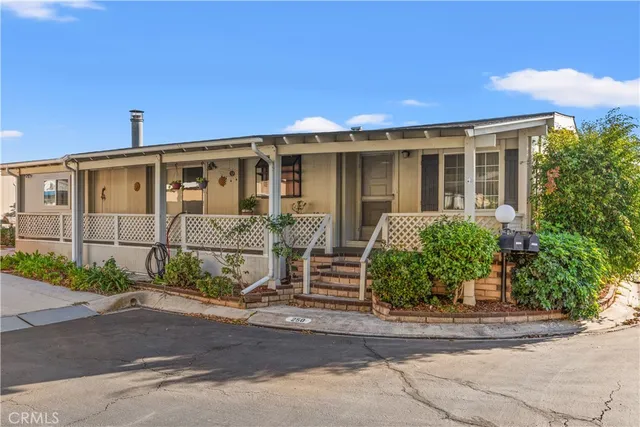 front view of a house with a street