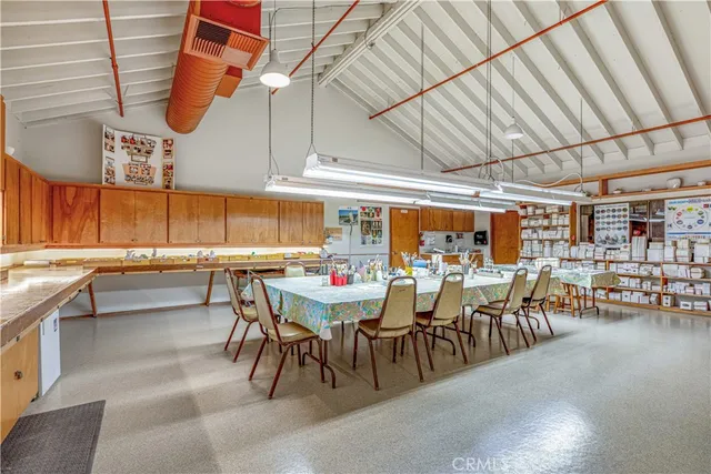 an outdoor space with patio