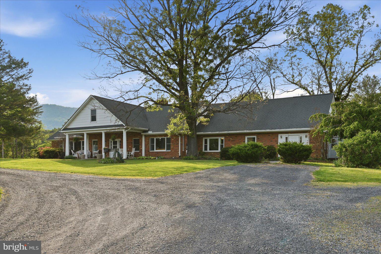 165 Wilson Burke Road Front Royal, VA 22630 - Photo 4 of 134 a front view of a house with a yard and trees