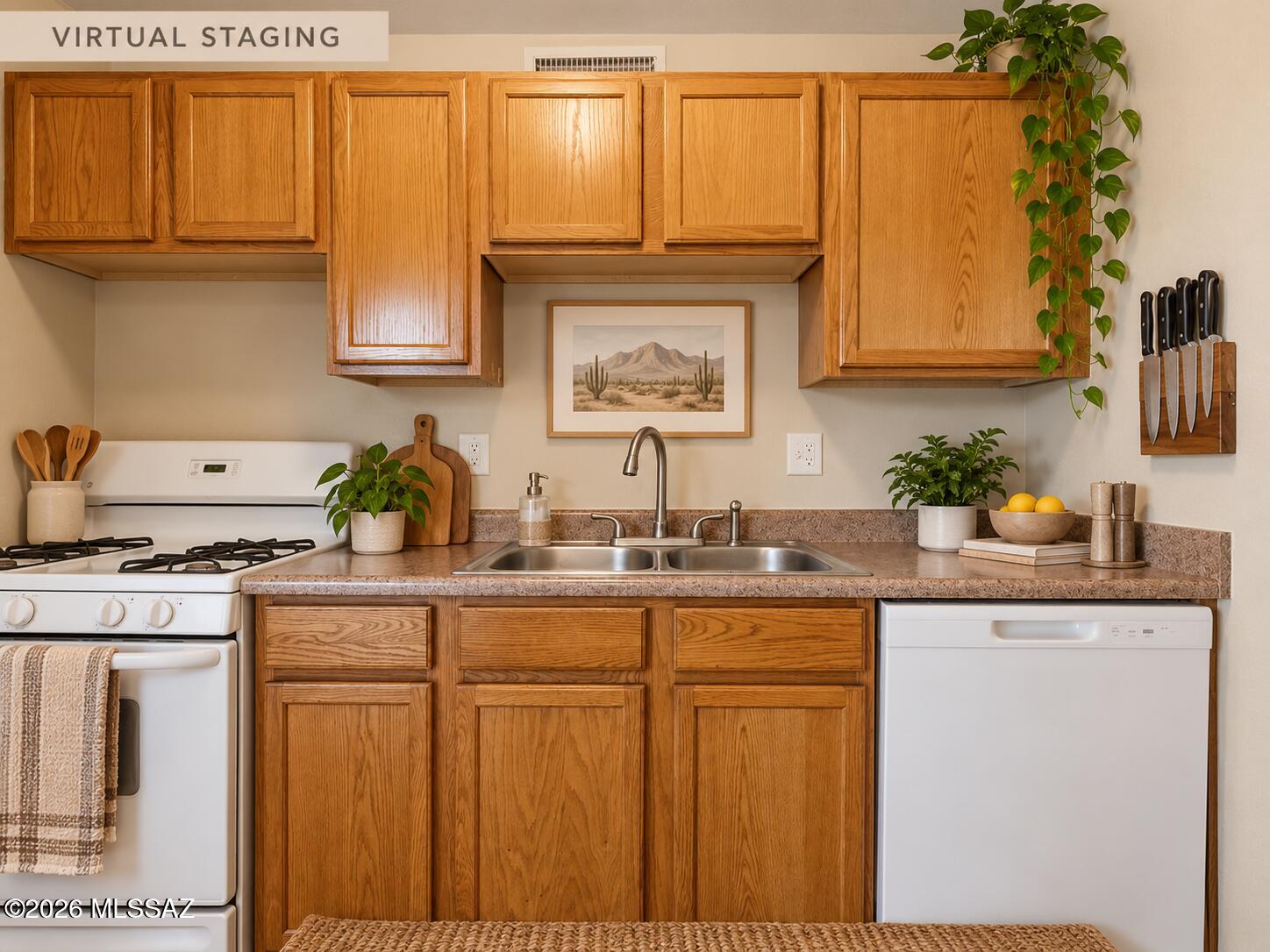 350 North Silverbell Road, Unit 34 Tucson, AZ 85745 - Photo 6 of 47 Gas Stove in Kitchen