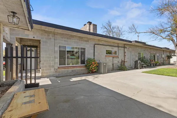 a house view with a outdoor space