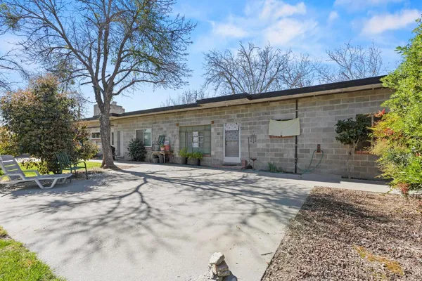 a backyard of a house