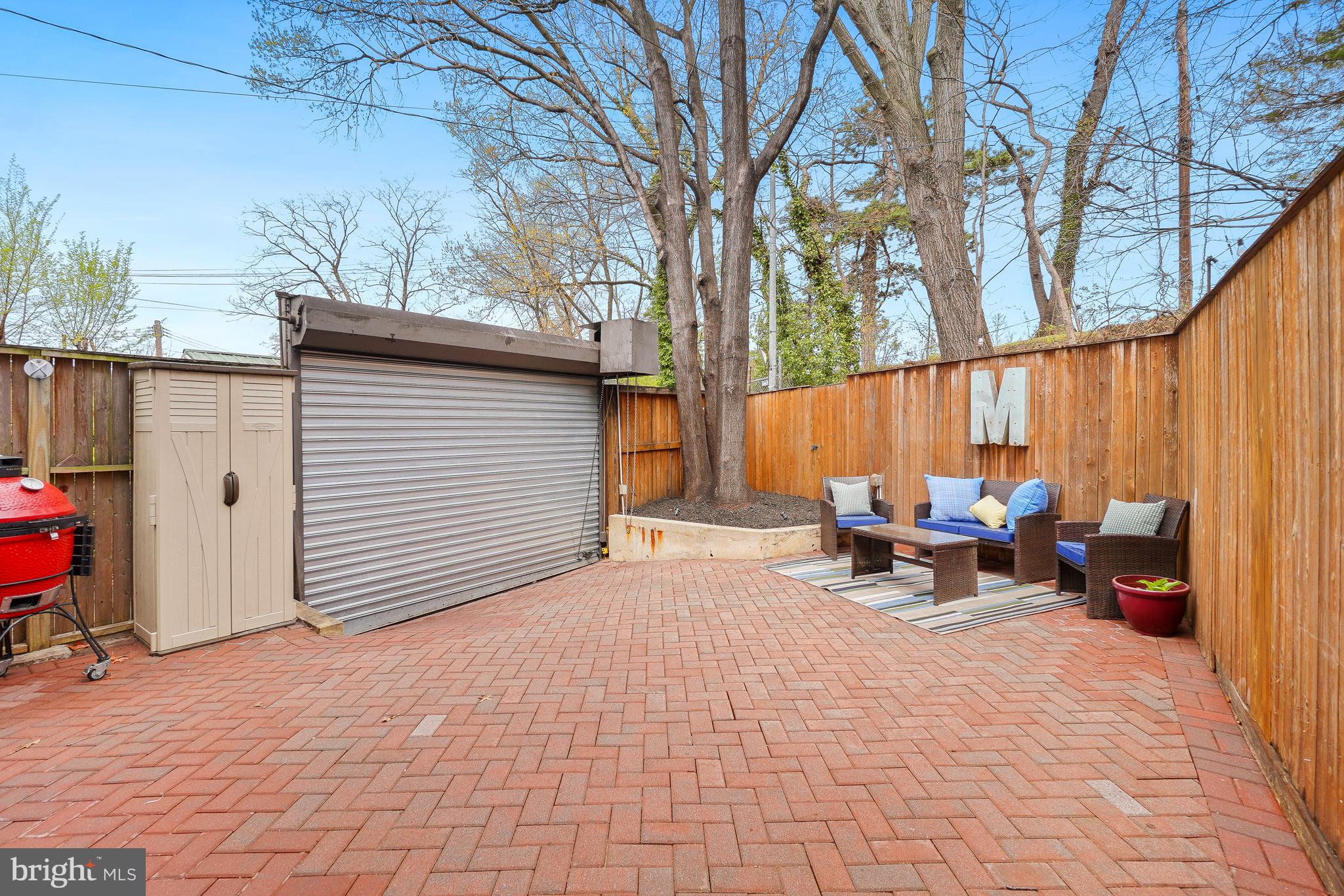 113 Webster Street Northwest Washington, DC 20011 - Photo 30 of 36 Rear patio & off-street parking