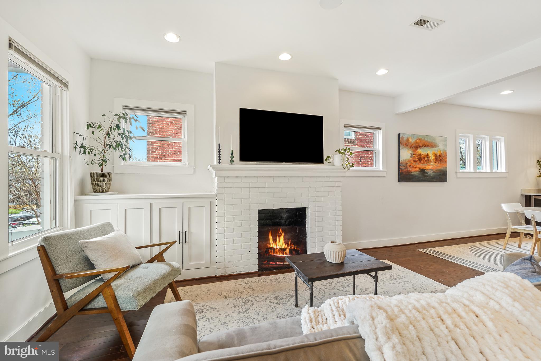 113 Webster Street Northwest Washington, DC 20011 - Photo 7 of 36 *fireplace is decorative ONLY*