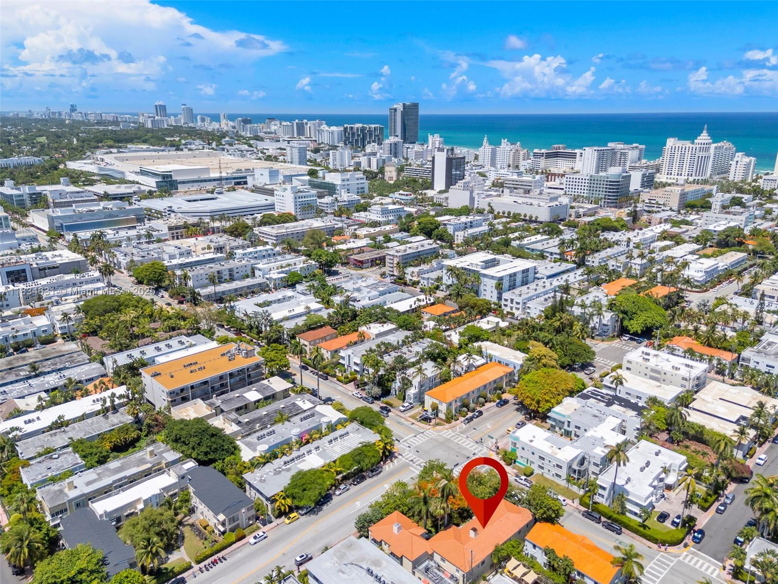 1450 Meridian Avenue, Unit 202 Miami Beach, FL 33139 - Photo 24 of 29 an aerial view of residential houses with outdoor space