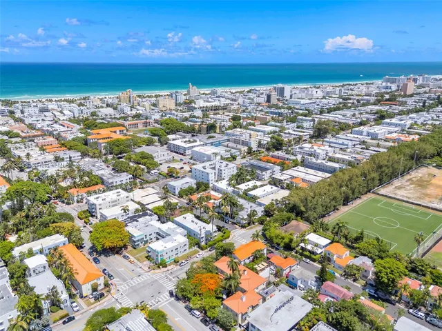 an aerial view of a city
