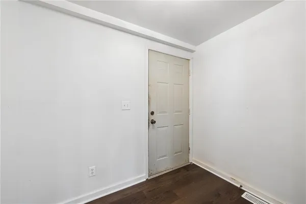 a close view of walk in closet