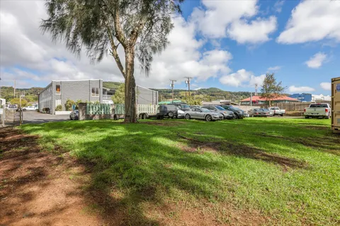 a view of a backyard with a garden