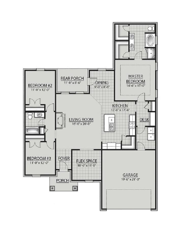 42 Lumen Loop Freeport, FL 32439 - Photo 3 of 3 Roses V G - Floor Plan