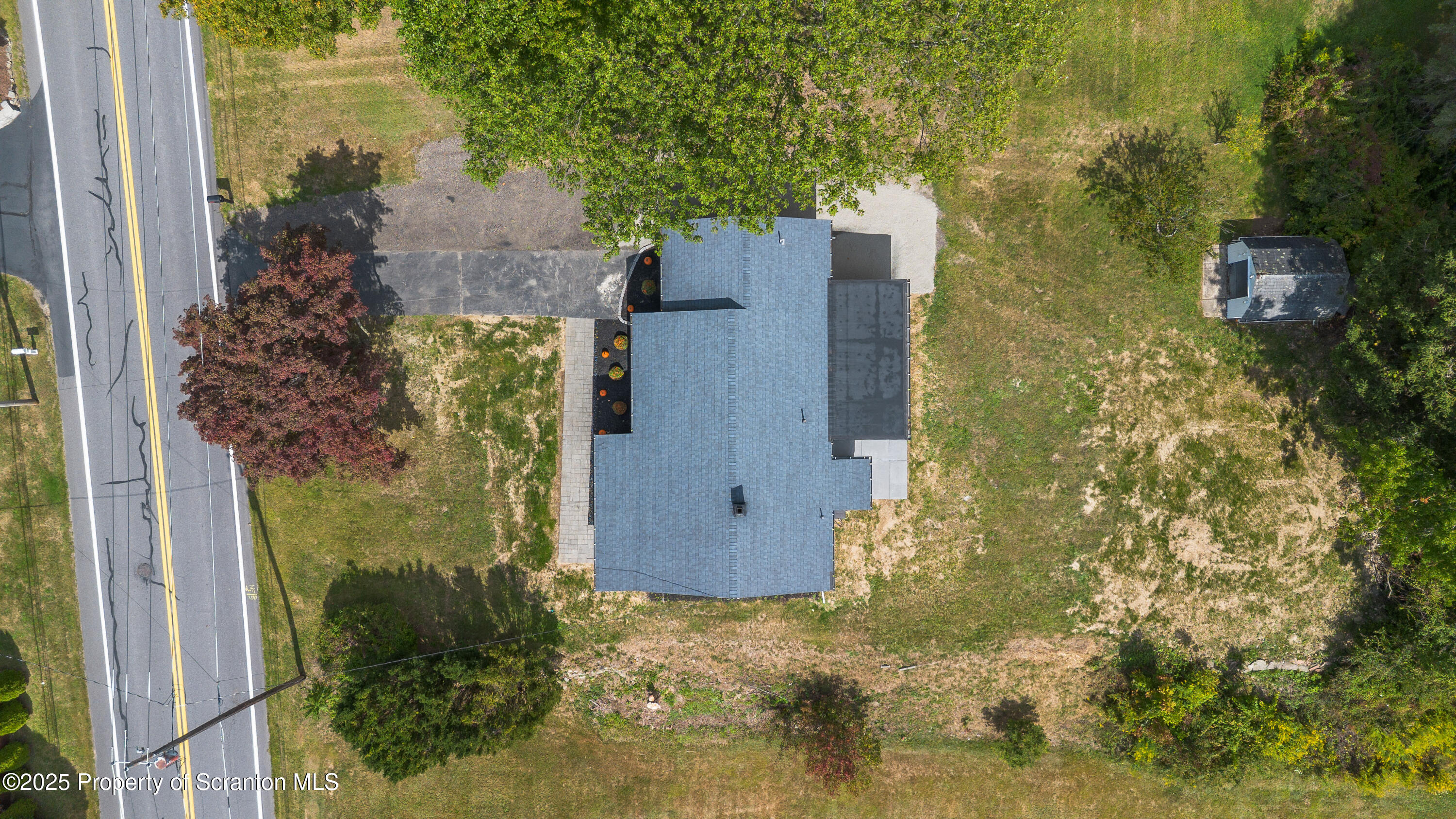 630 Layton Road Clarks Summit, PA 18411 - Photo 7 of 58 aerial view of a house with yard swimming pool and outdoor seating