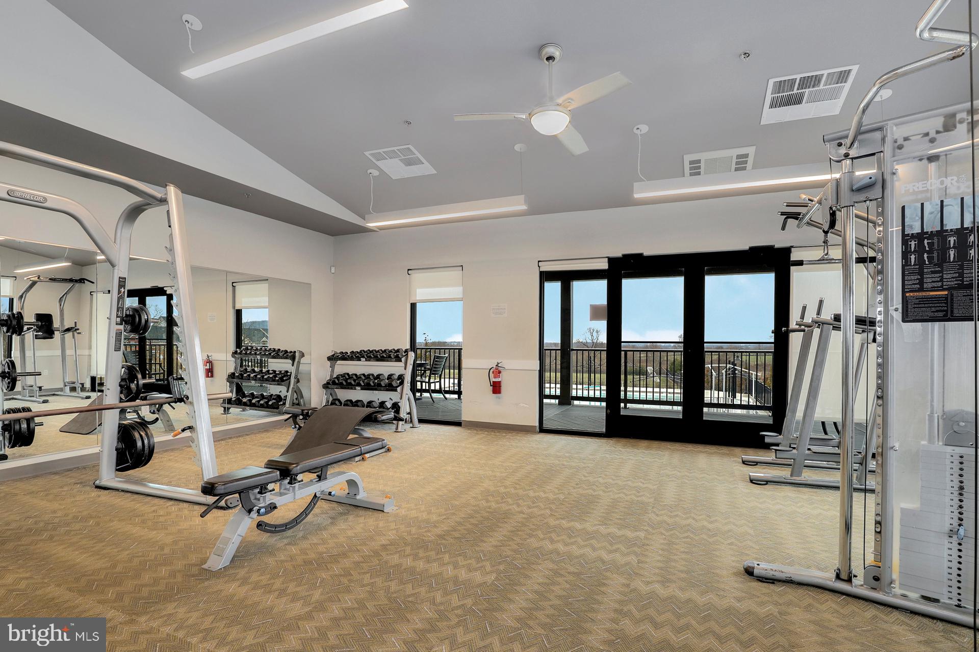 1305 Moore Spring Court Brunswick, MD 21716 - Photo 44 of 64 a view of a room with gym equipment