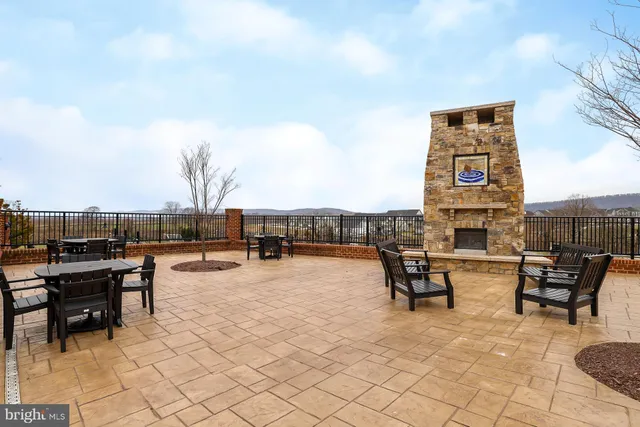 a view of a swimming pool and an ocean view