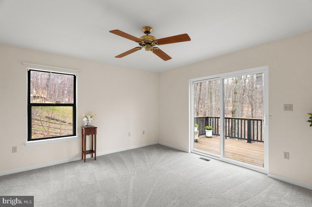 293 Sourmash Road Harpers Ferry, WV 25425 - Photo 16 of 30 Owners Suite, New Carpet & NewGlass Doors to Deck