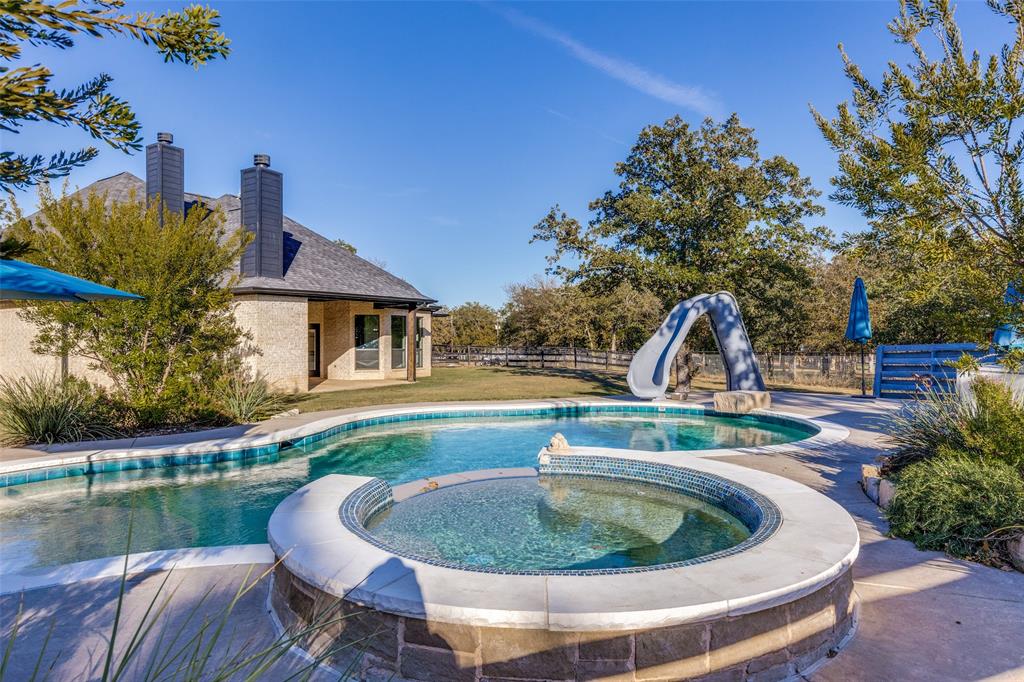 1029 Sunflower Paradise, TX 76073 - Photo 28 of 38 a house view with a swimming pool and outdoor space