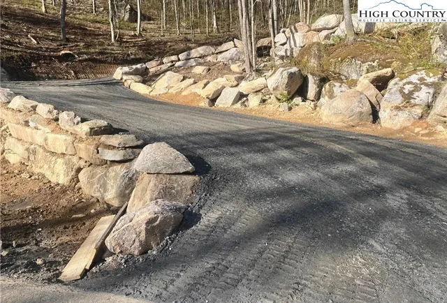 a backyard of a house with lots of trees