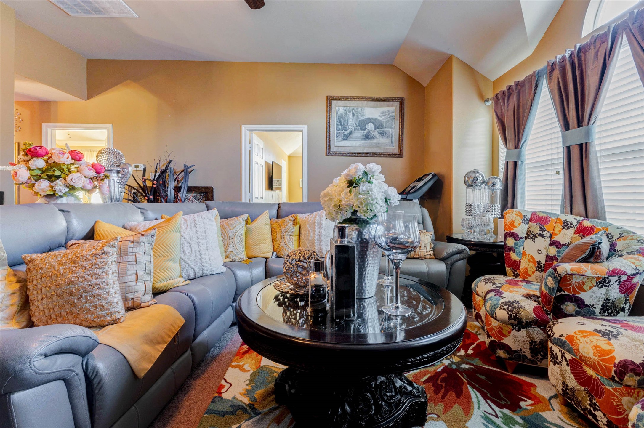 8211 Paddle Rock Lane Rosenberg, TX 77469 - Photo 45 of 50 a dining room with furniture and a chandelier