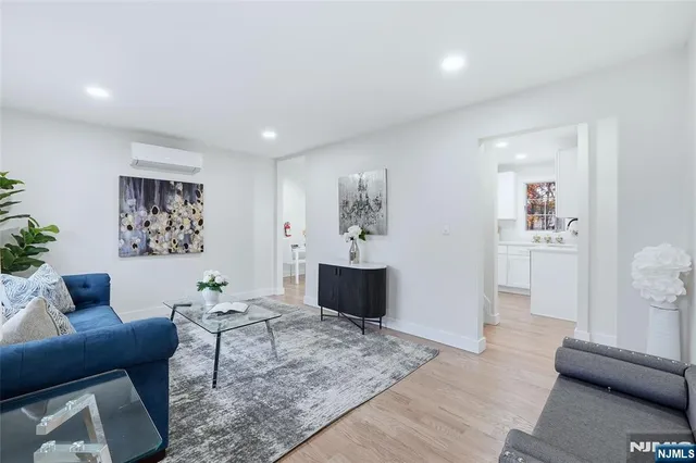 a living room with furniture and a couch