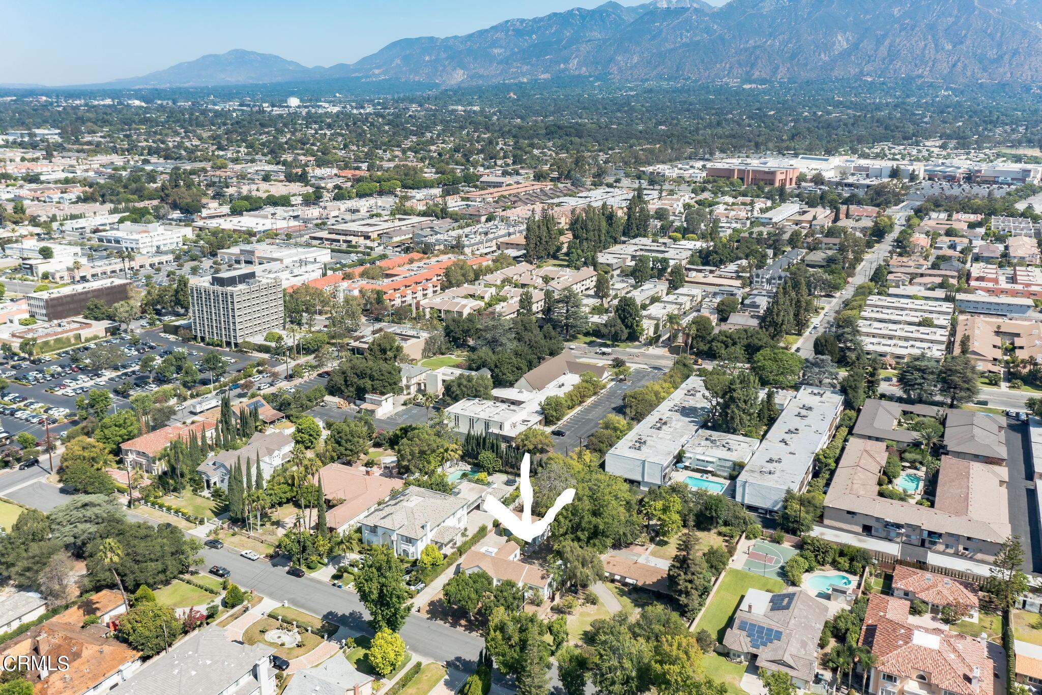 503 West Le Roy Avenue Arcadia, CA 91007 - Photo 33 of 33 an aerial view of residential house and outdoor space