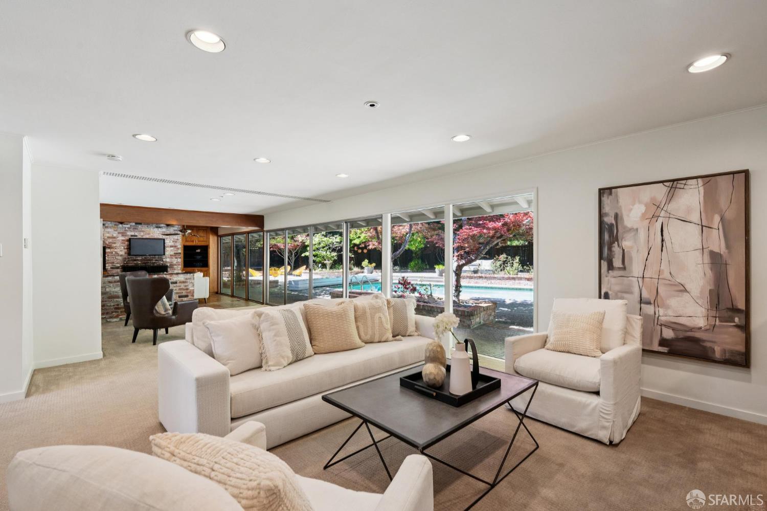 1348 Reliez Valley Road Lafayette, CA 94549 - Photo 8 of 61 a living room with furniture and a large window