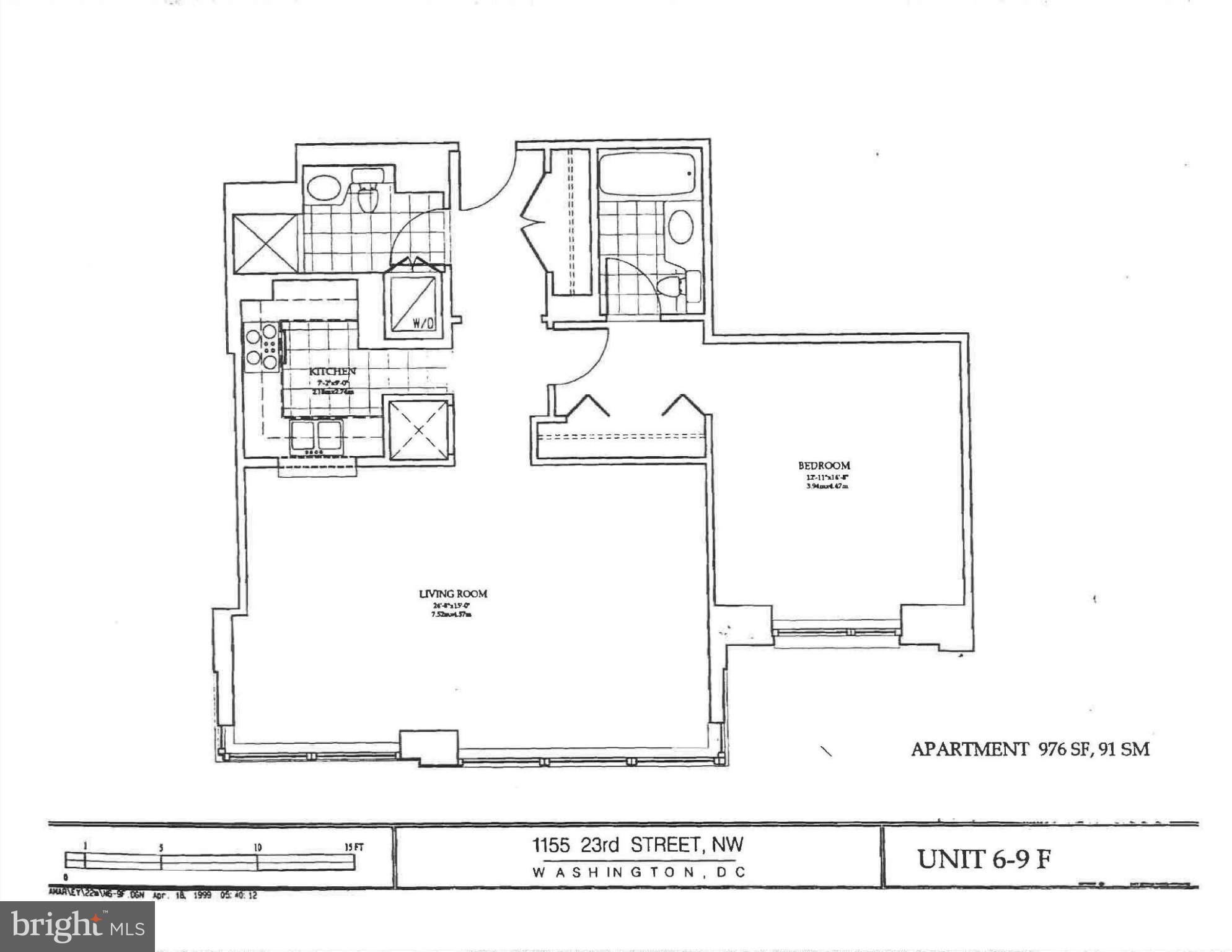 1155 23rd Street Northwest, Unit 6F Washington, DC 20037 - Photo 13 of 13 Floor Plan